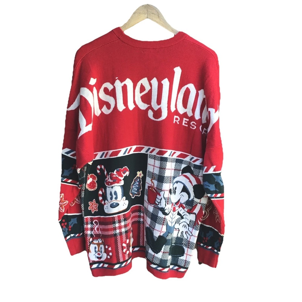Disney Spirit Jersey Disneyland Resort Christmas Holiday Knit Sweater Small
